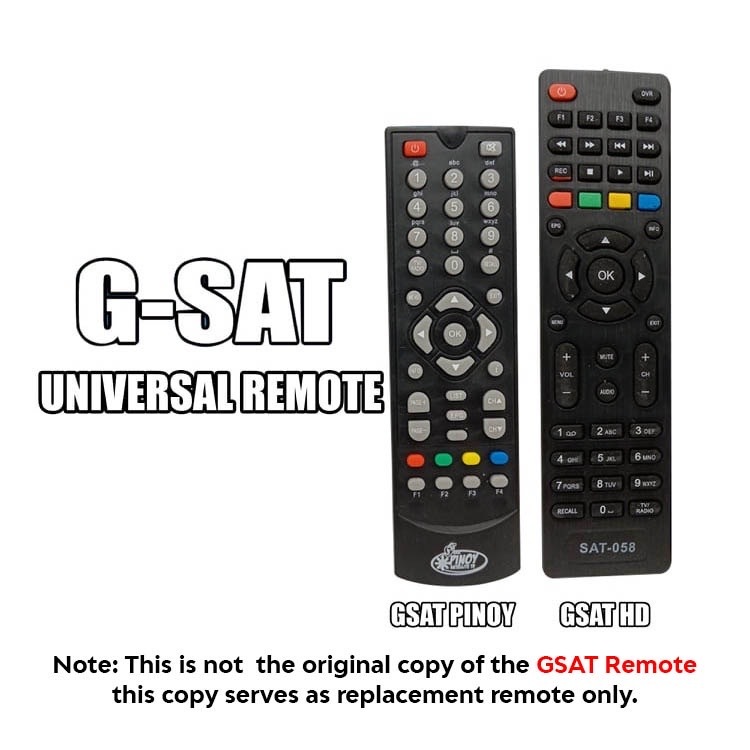 CROWMSTAR Universal Remote Control for Gsat HD and Gsat Pinoy Gpinoy TV ...