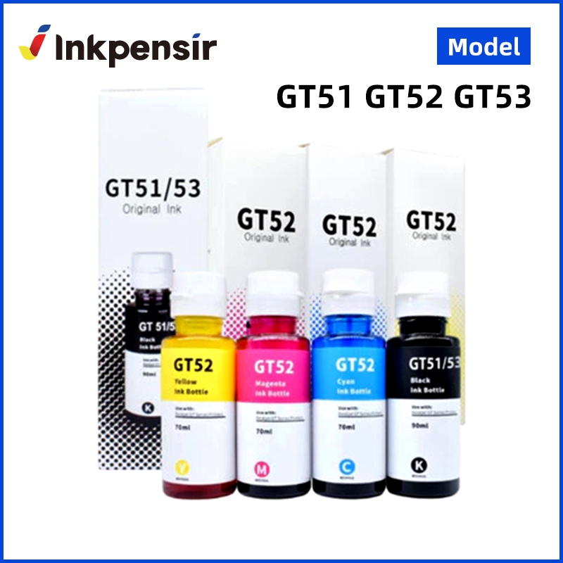 HP Refill ink GT51 GT52 GT53 Ink Compatible For HP Deskjet GT5800 315 ...