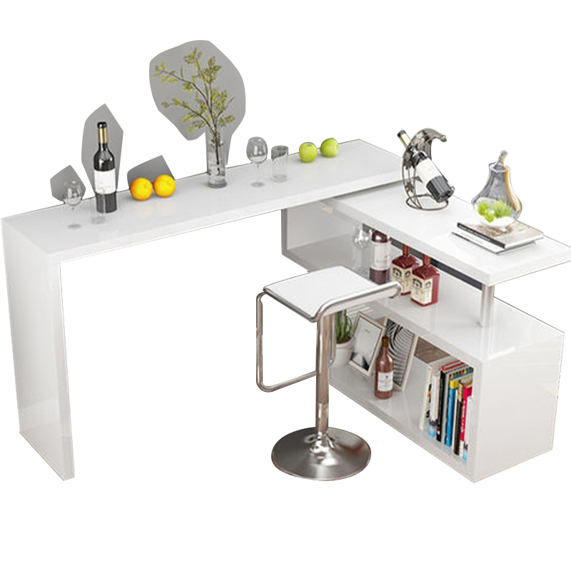 COD⚡ High Quality L-Shaped Computer Table Study Desk With Rotating ...