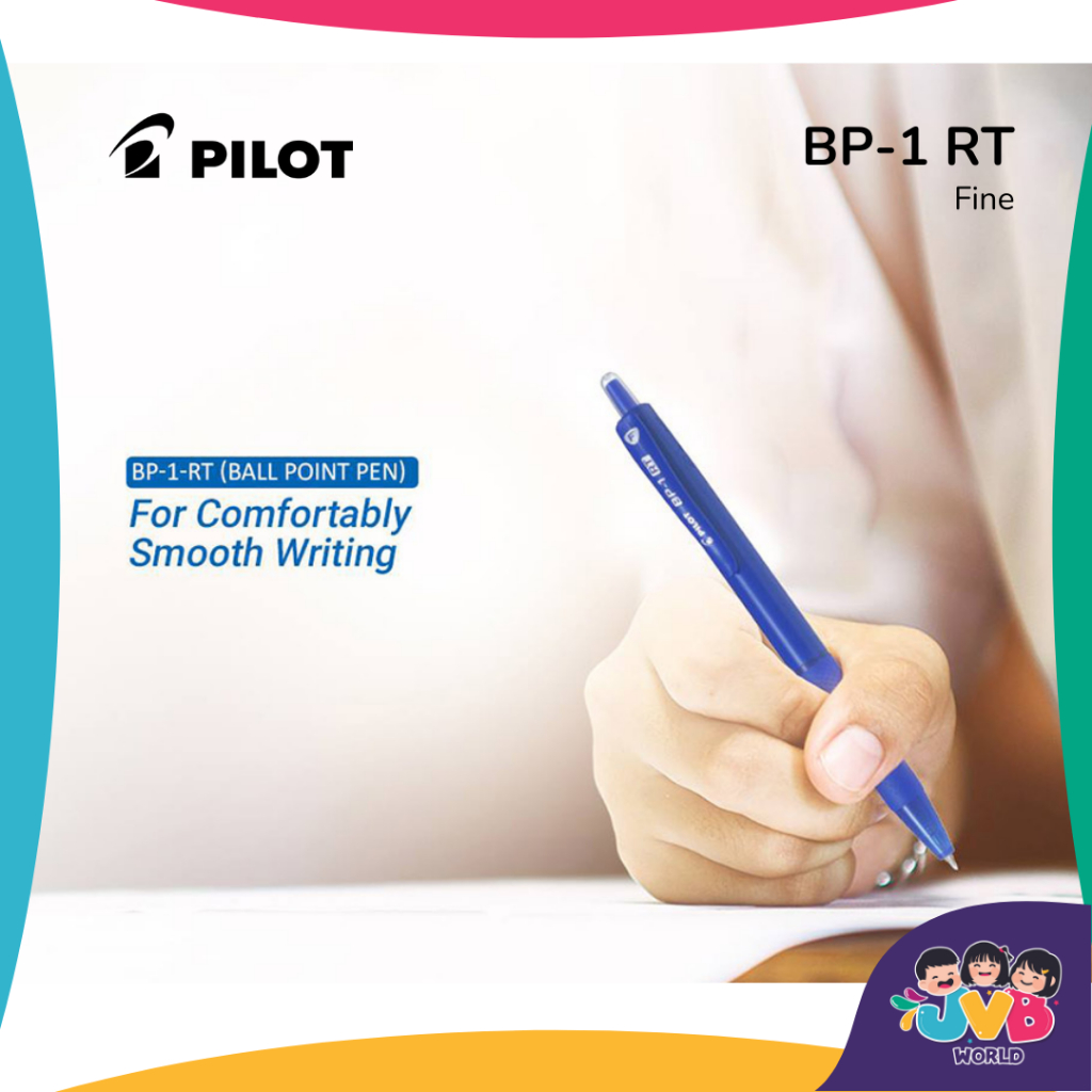 6PCS Pilot BP-1 RT Retractable Ballpen BP1 Pen - Black, Blue, Red ...