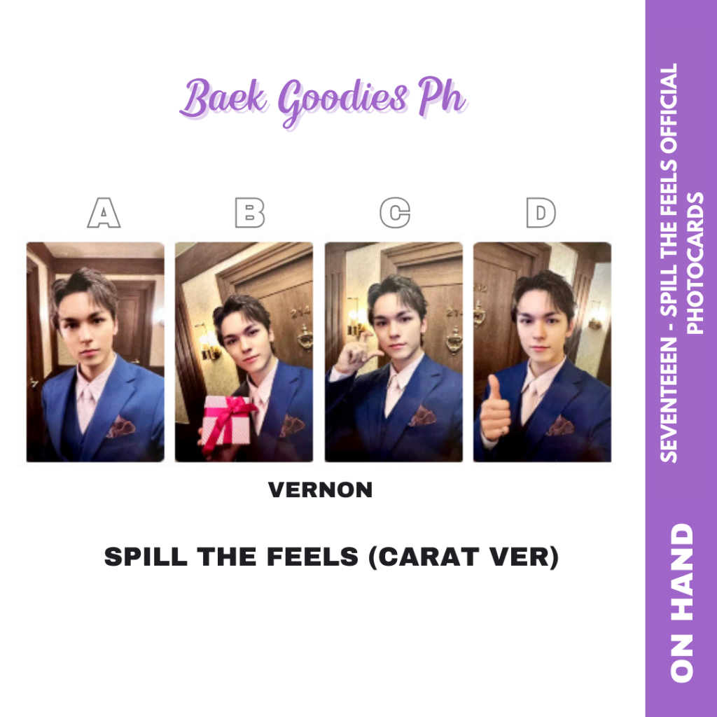 Seventeen Spill the Feels [Carat ver] Official Photocards | Shopee