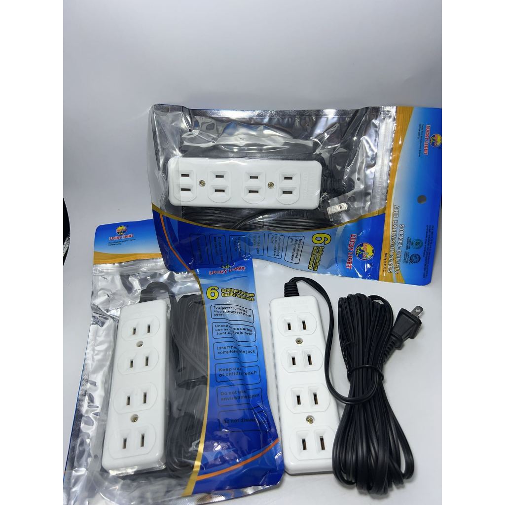 Electric Four Socket Extension Wire For 4 Holes and 5 Meters | Shopee ...