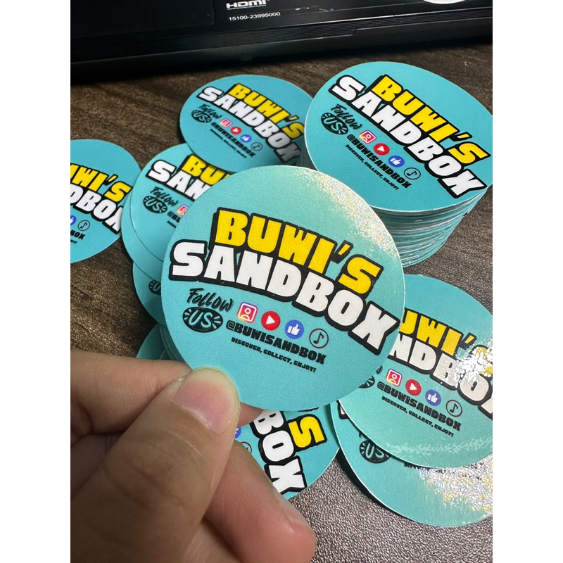 50, 100, 250, 500pcs Vinyl Stickers personalized (Logo, vloggers, for ...