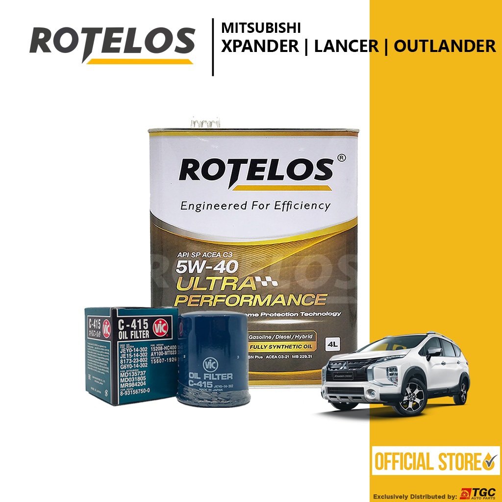 Mitsubishi Xpander / Lancer / Outlander Rotelos 5w-40 Fully Synthetic ...