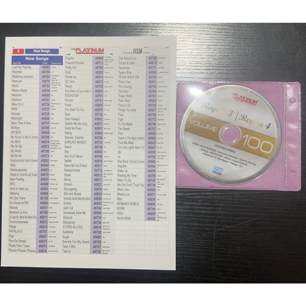 The Platinum New Reyna 3/Reyna 4 Volume 100 Update CD NOV 2024 | Shopee ...
