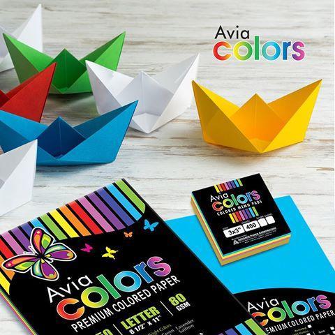Avia Colored Paper Assorted Color 80gsm Blue Red (250's) Short Size ...
