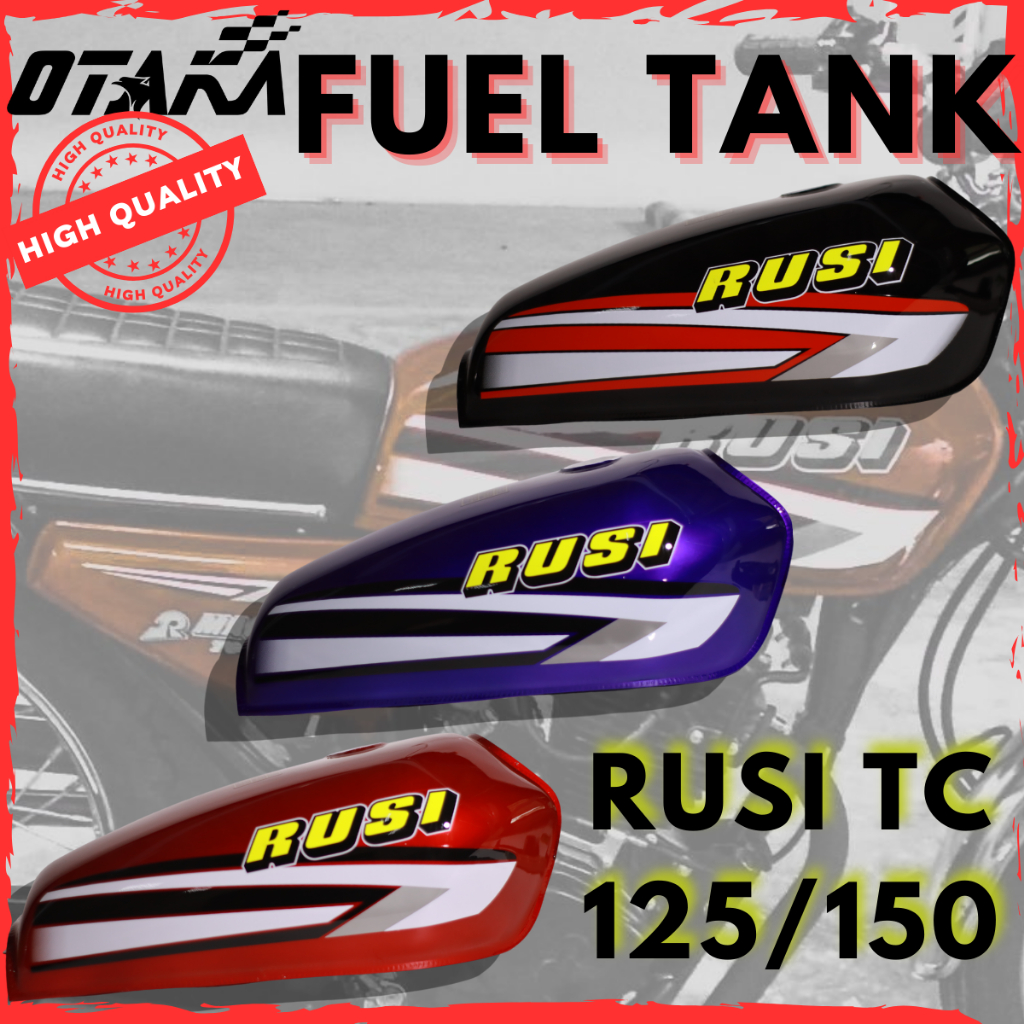 FUEL TANK OR GAS TANK FOR RUSI TC125/150/CG125 BLUE/RED/BLACK HEAVY ...