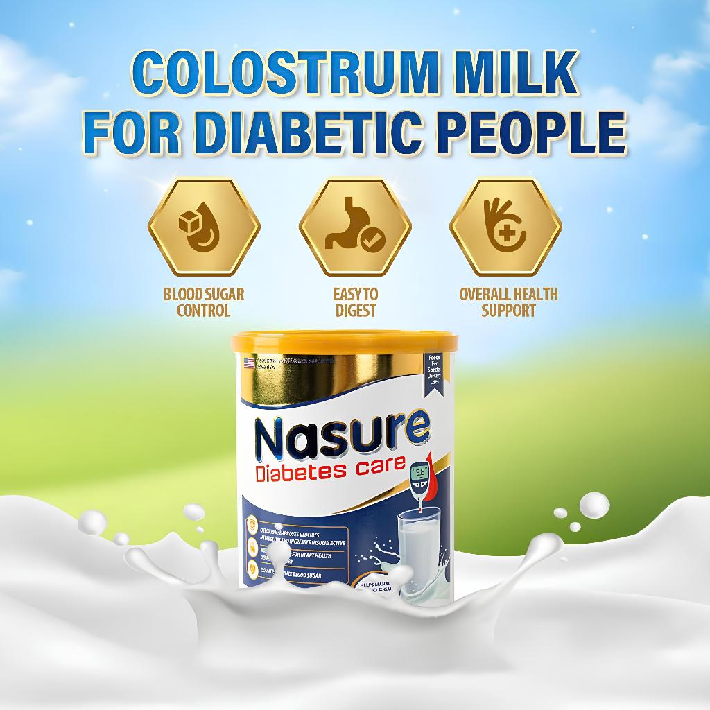 Regulate Blood Sugar With Nasure Colostrum Milk, Date 05/2026, Box 400g ...