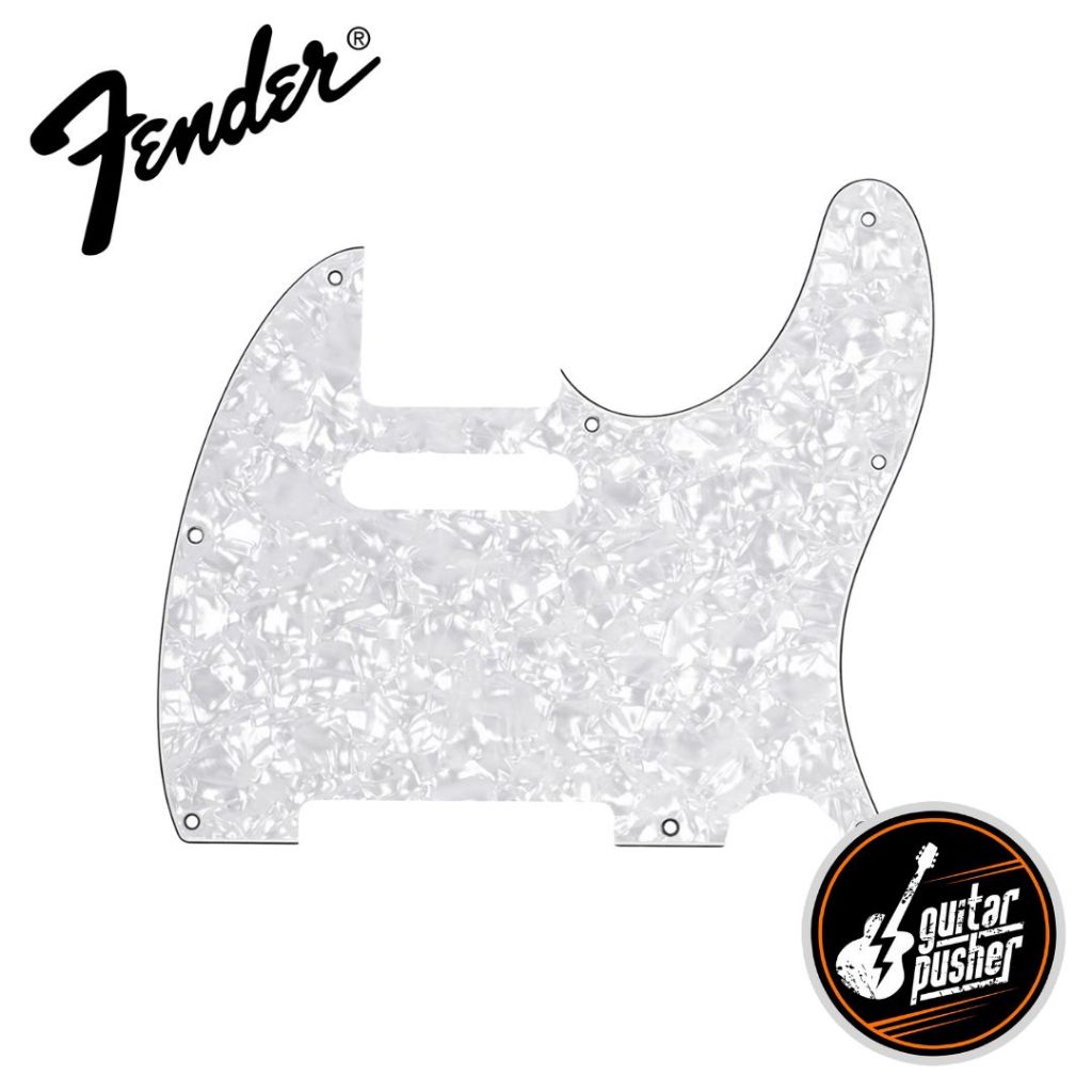 Battipenna Fender Stratocaster Allparts – 1 Strato Bianco – 8 Fori – PG-0550-025 NUOVO - Foto 5