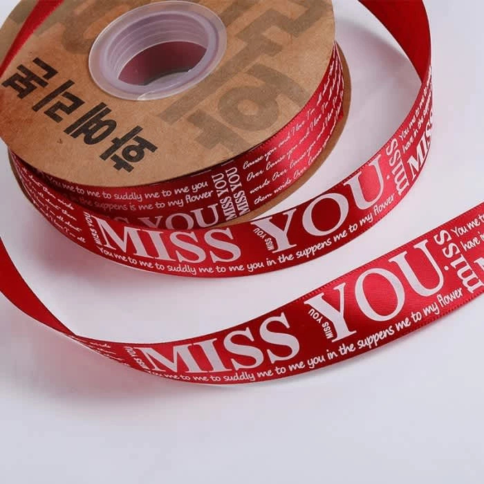 2.5cm MISS YOU Ribbon Decoration Flower Ribbon | Shopee Philippines