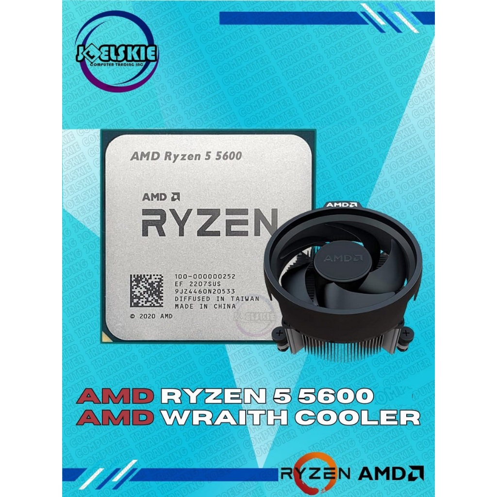 AMD Ryzen™ 5 5600 Processor w/ AMD Wraith Stealth Cooler / Tray Type ...