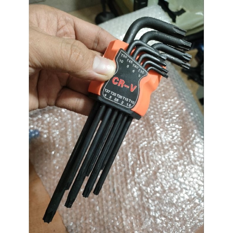 allen wrench 9pcs star allen long | Shopee Philippines