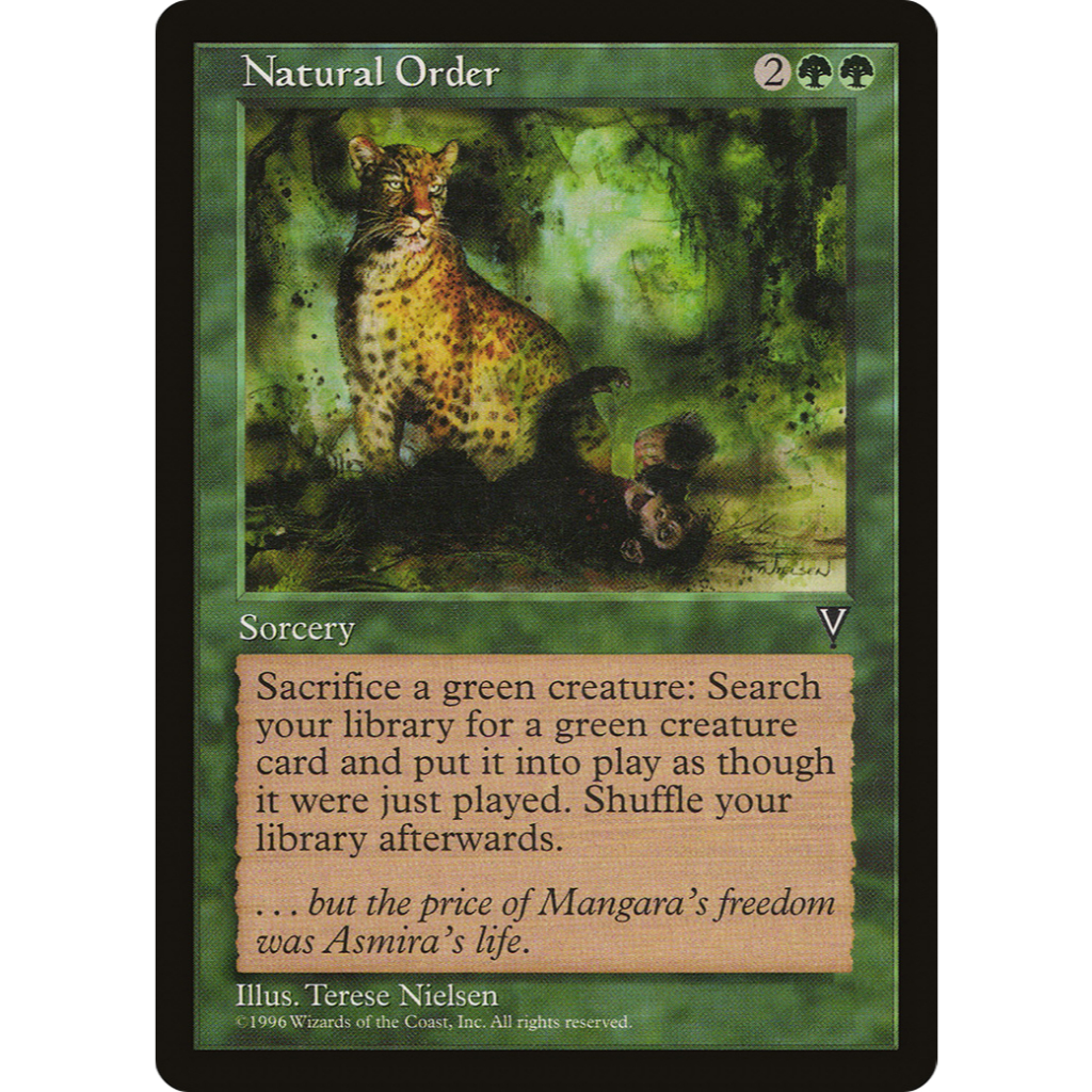 Natural Order vis-114 Top Ratings Proxy (sticker is already on card ...