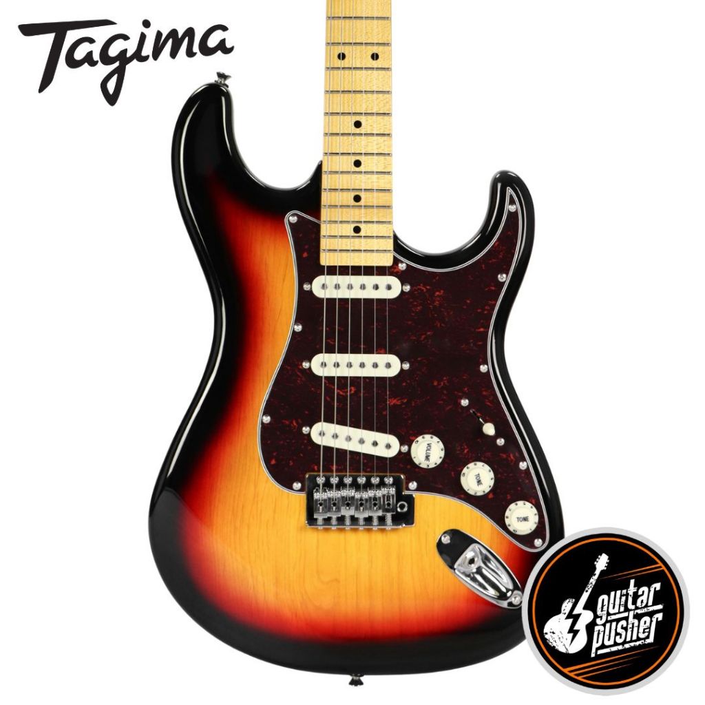 Tagima TG-530 Stratocaster Woodstock Series Vintage Sunburst - Maple ...