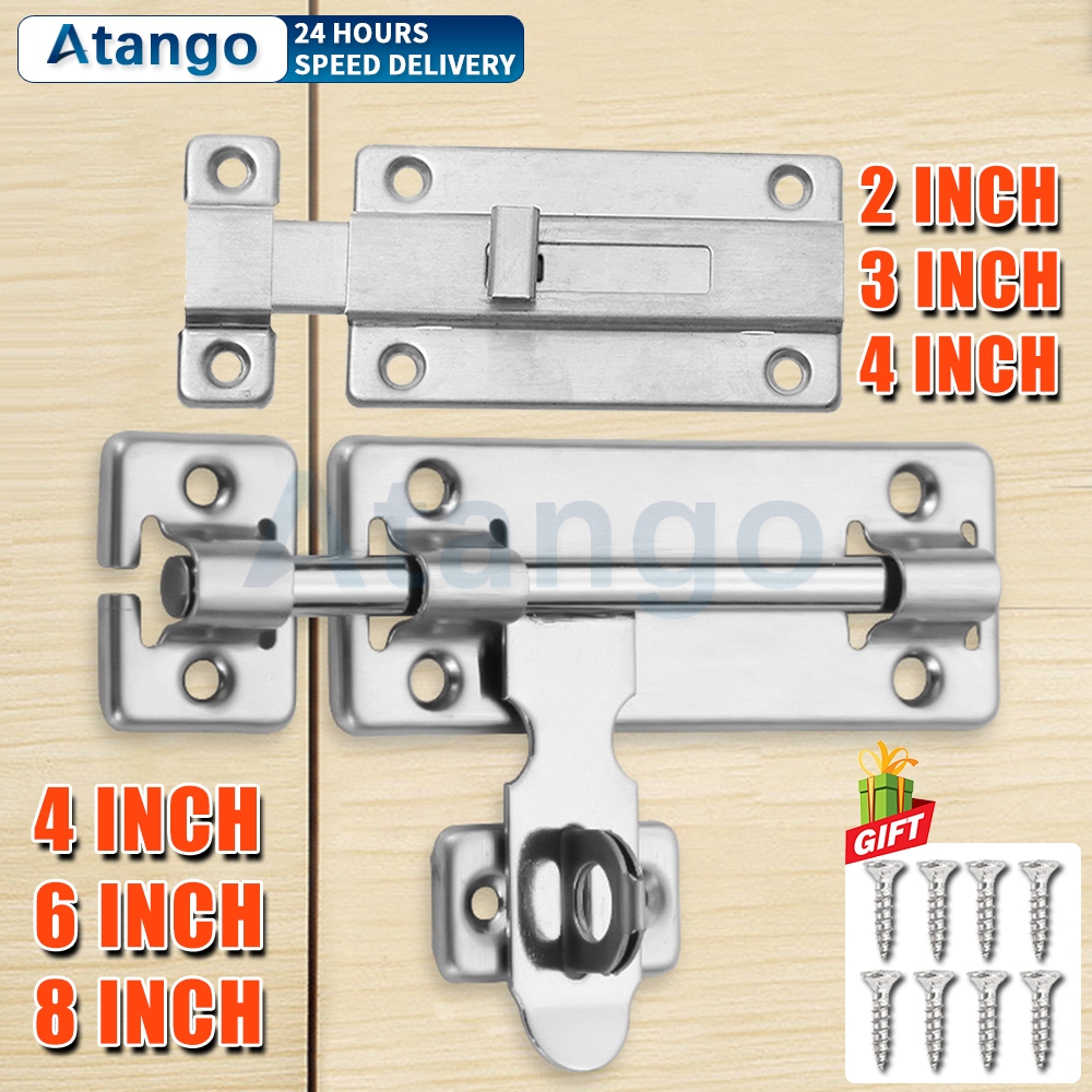 Sliding Bar Type Stainless Steel Barrel Bolt Door Lock With Screw Door ...