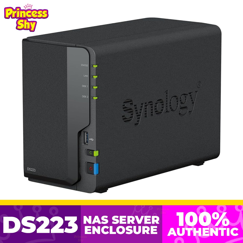 Synology DiskStation DS223 2-BAY 4-Core 1.7 GHZ Realtek RTD1619B NAS ...