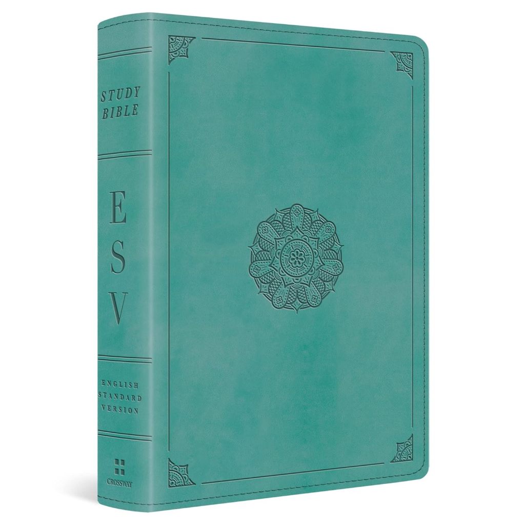 ESV Study Bible, Personal Size (TruTone, Turquoise, Emblem Design): 7.7 ...