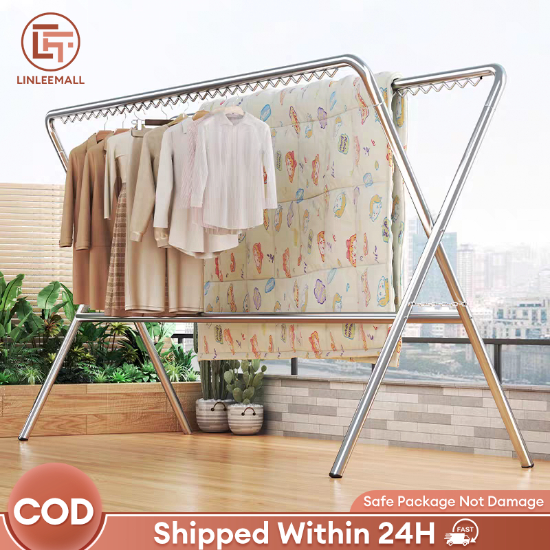 Heavy Duty Clothes Rack Stainless Steel Sampayan Outdoor Drying Rack ...