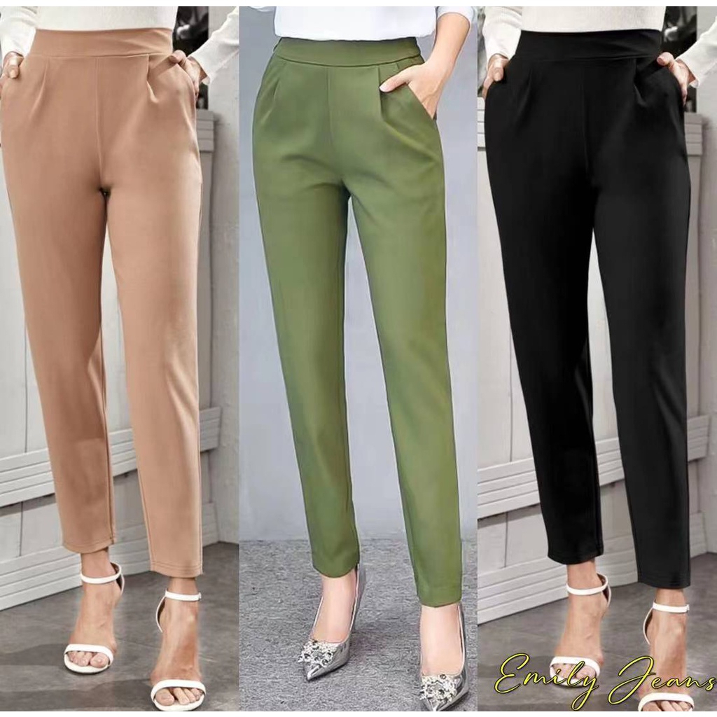 Shop black slacks for women for Sale on Shopee Philippines