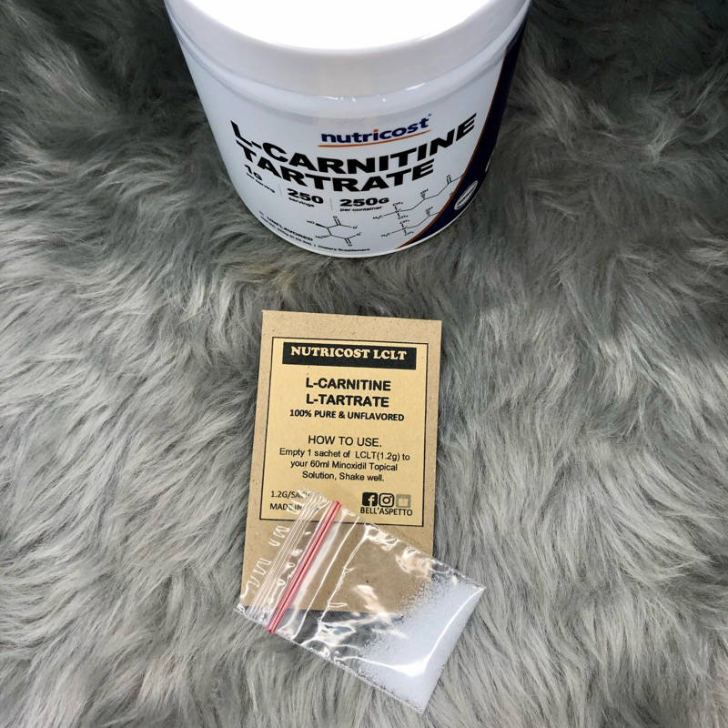 l carnitine l tartrate hair LCLT L-Carnitine L-Tartrate 1.2g Easy to use for Minox Hair Grower Beard  Grower Booster