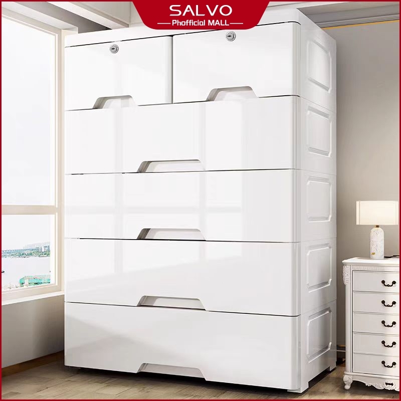 SALVO Multi-Layer Multifunctional Plastic Locker Cabinet Drawer Cabinet ...