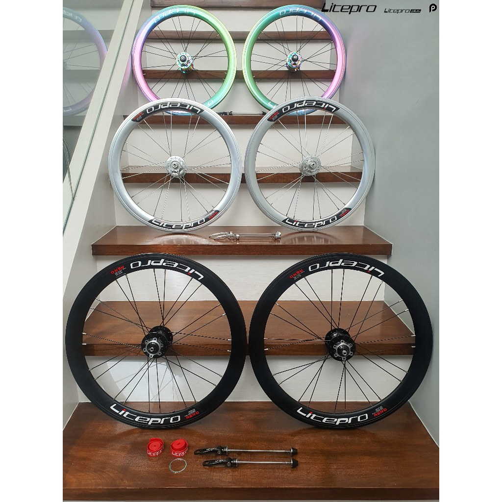 Paire De Roues AERO 20 Pouces Pour Vélo Pliant – Freins à Disque, Alliage
