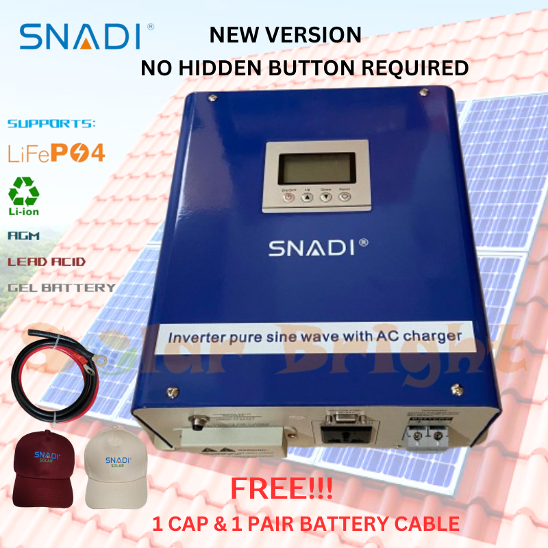 SNADI Pure Sine Wave Toroidal Inverter 12V 1kW Adjustable LVD/HVR ...