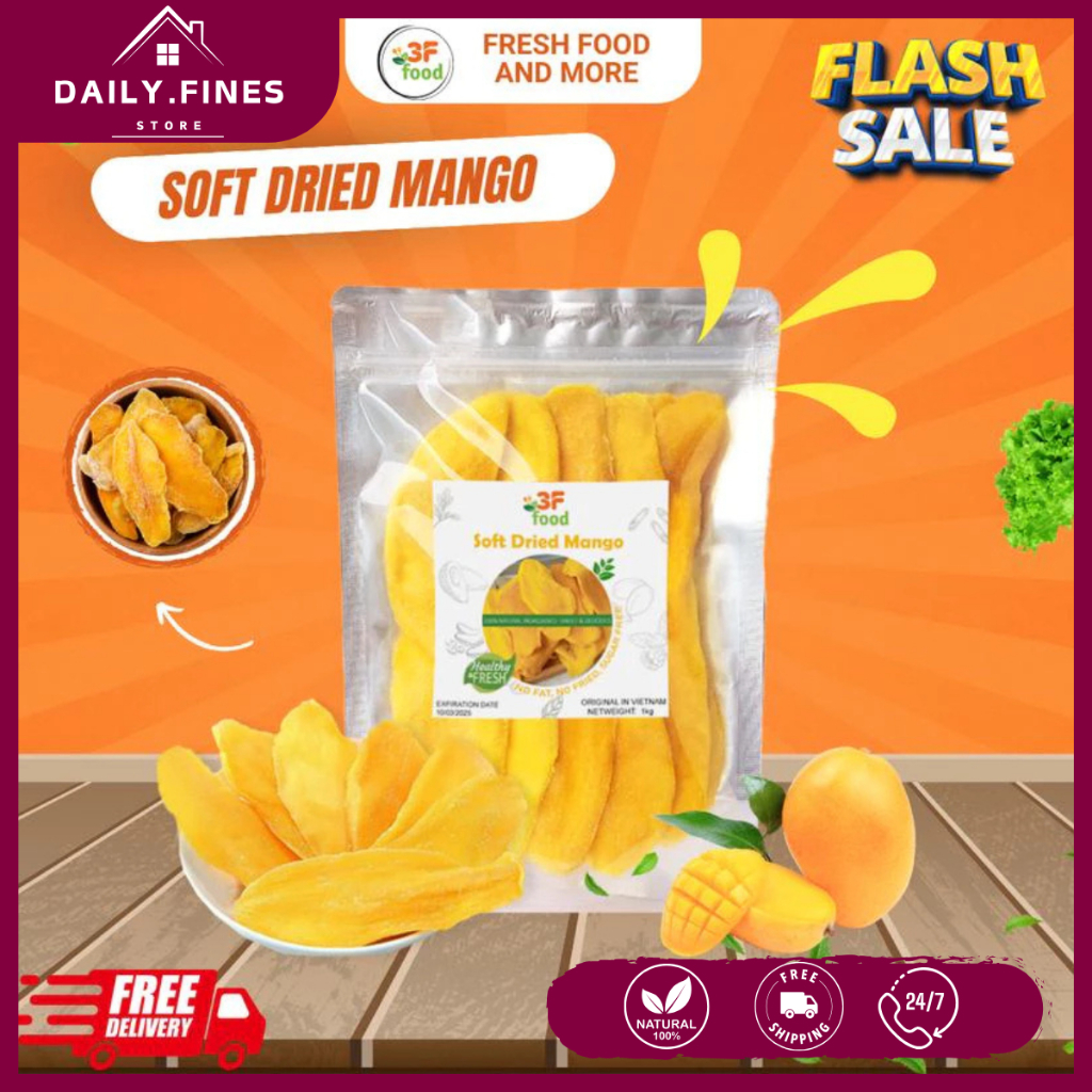 3F FOOD Dried Mangoes DAILY FINES STORE Fruit Snack Dried Mango from ...