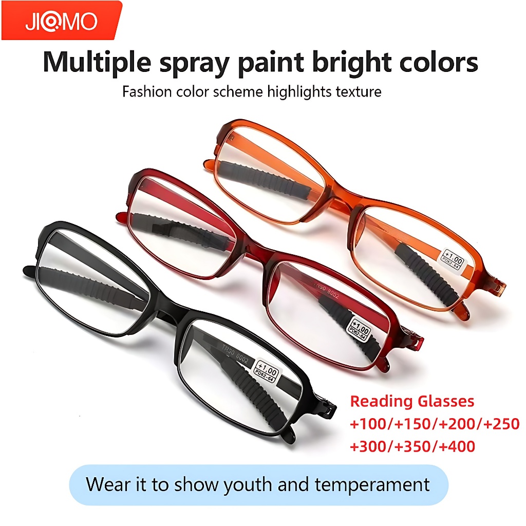 JIOMO Reading Glasses with Grade for Men and Women Ultralight Make ...