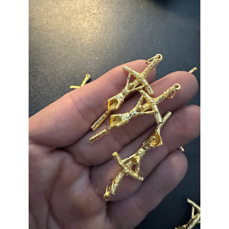 Saint John Paul II Crucifix (Gold Tone) Italy Made | Shopee Philippines