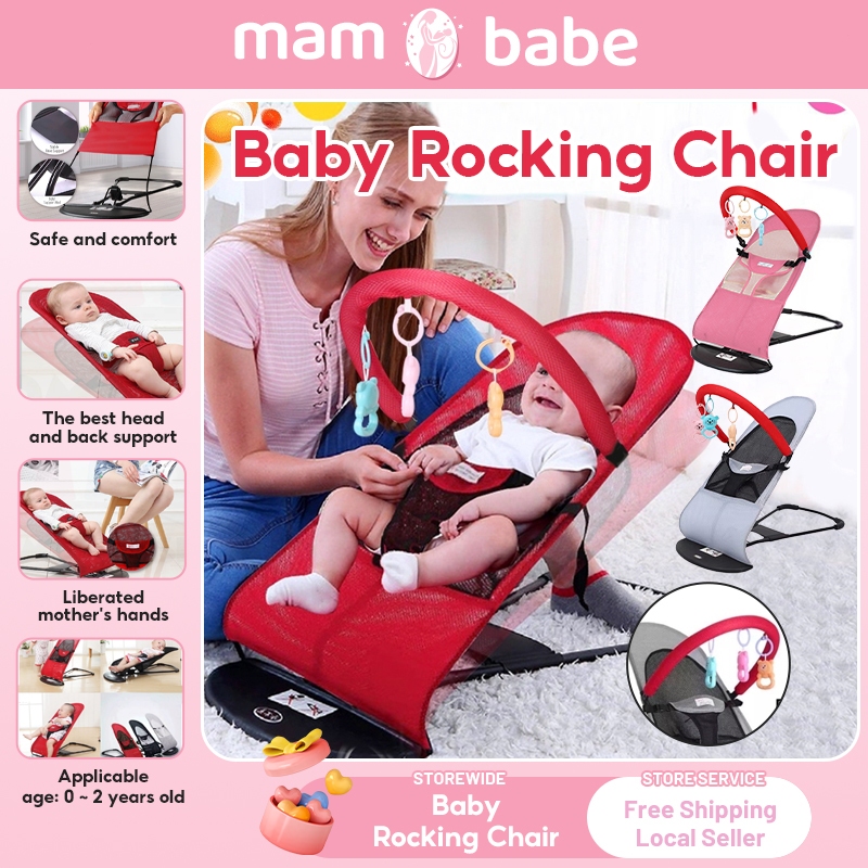 Baby Rocking Chair Bounce Chair Portable Foldable Balance Chair For Baby  Bouncer Newborn Baby Rocker