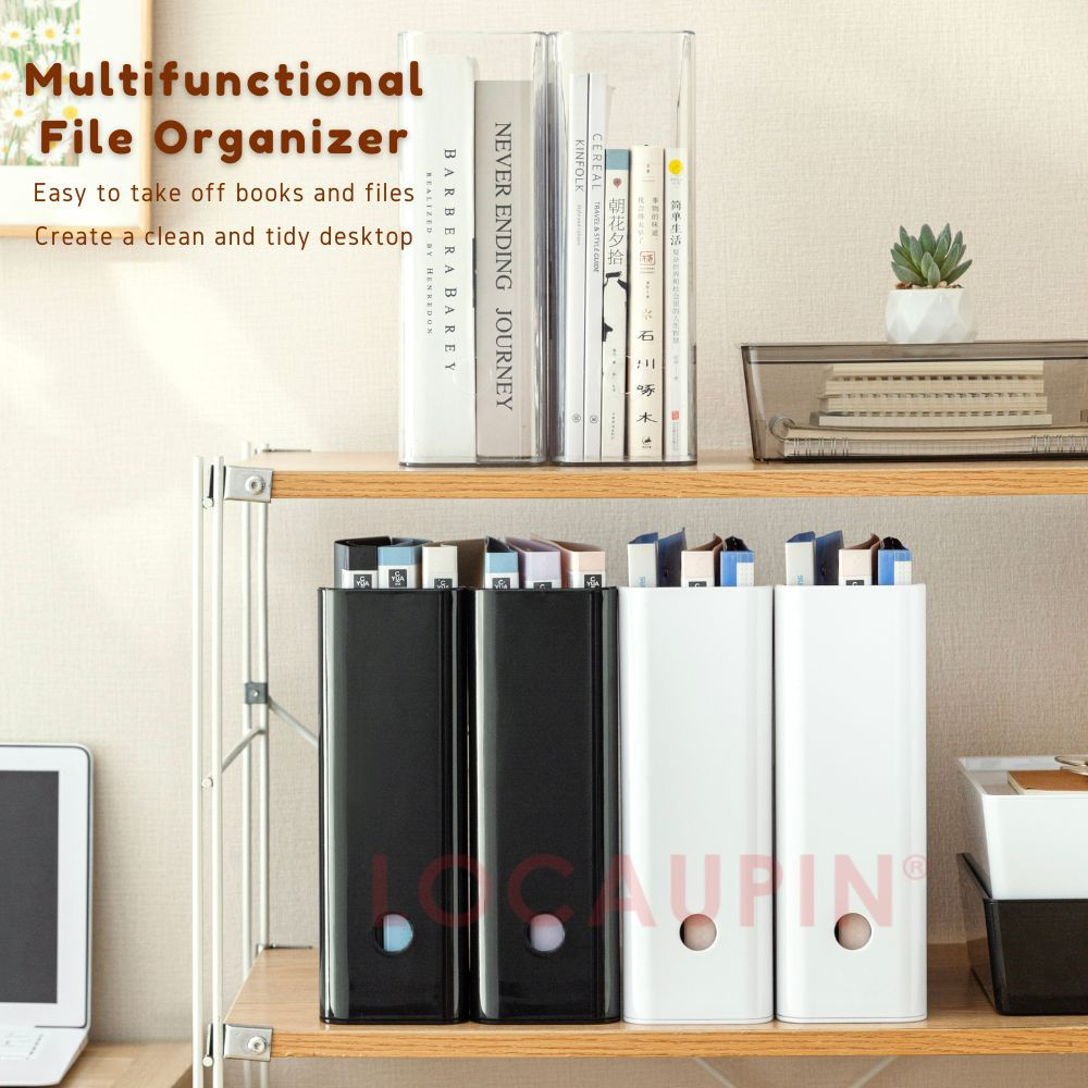 LOCAUPIN Desktop File Organizer Magazine Folder Document Book Storage ...