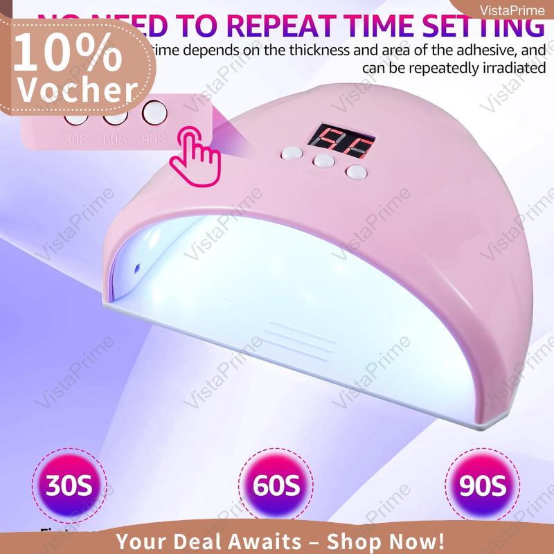 VistaPrime 36W UV LED Nail Lamp for Gel Polish USB Nail Dryer with ...