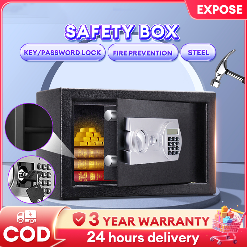Expose Safe Box Money Safe Mini Safe Fireproof Electronic Safety Hotel ...