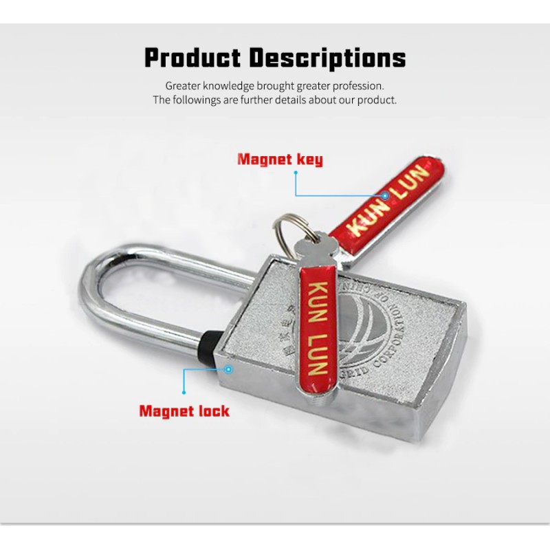 Magnetic Padlock Anti-theft Technology Anti-rust Lock Without Keyhole ...
