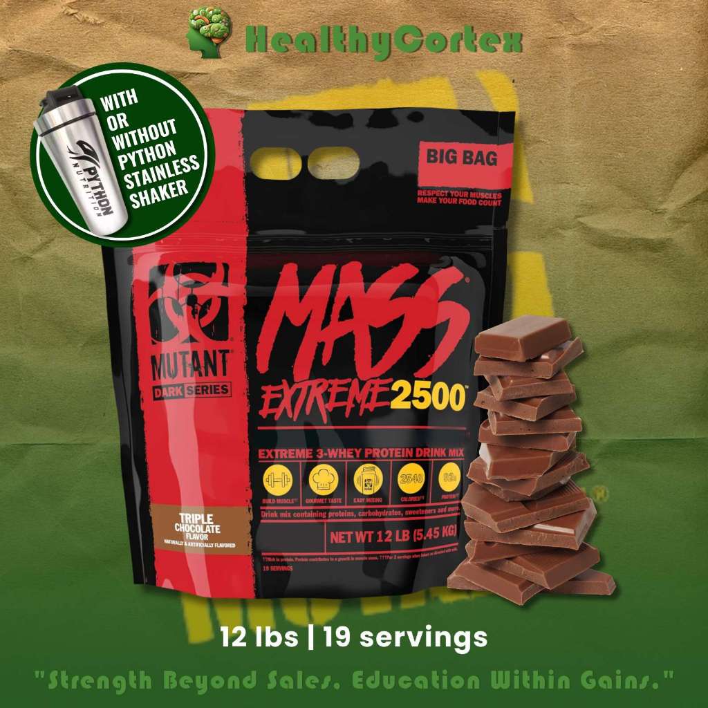 Mutant Mass Extreme 2500 Protein Powder 12 lbs | Shopee Philippines