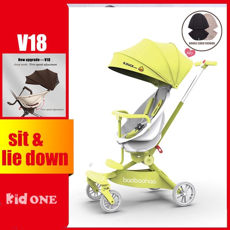 KIDONE Stroller Strollers For Baby Girl Boy Boys Lightweight Travel Toddle  Toddler Bike Easy To Fold