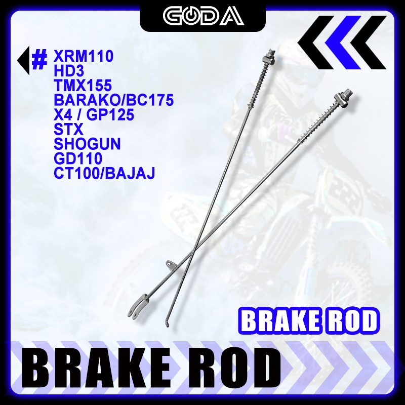 BRAKE ROD FOR MOTORCYCLE XRM110/TMX155/WAVE125/BARAKO/CT100/HD3/SHOGUN ...
