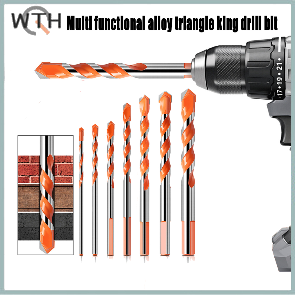 5/7PCS Triangle Overlord Drill Bits Tile Cement Wall Marble Ceramic Set ...