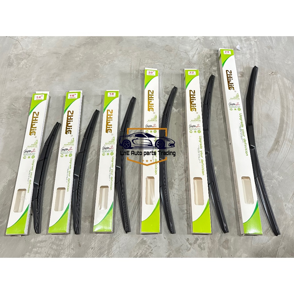 Hybrid Aerodynamic Wiper Blade Sizes 14'', 16'', 18'', 20'', 22", 24