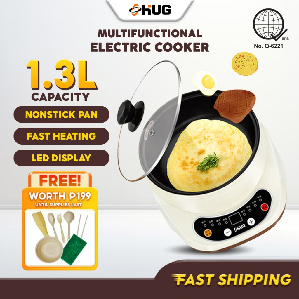 Hug Multifunctional Non-Stick Electric Hot Pot Cooker Rice Cooker ...