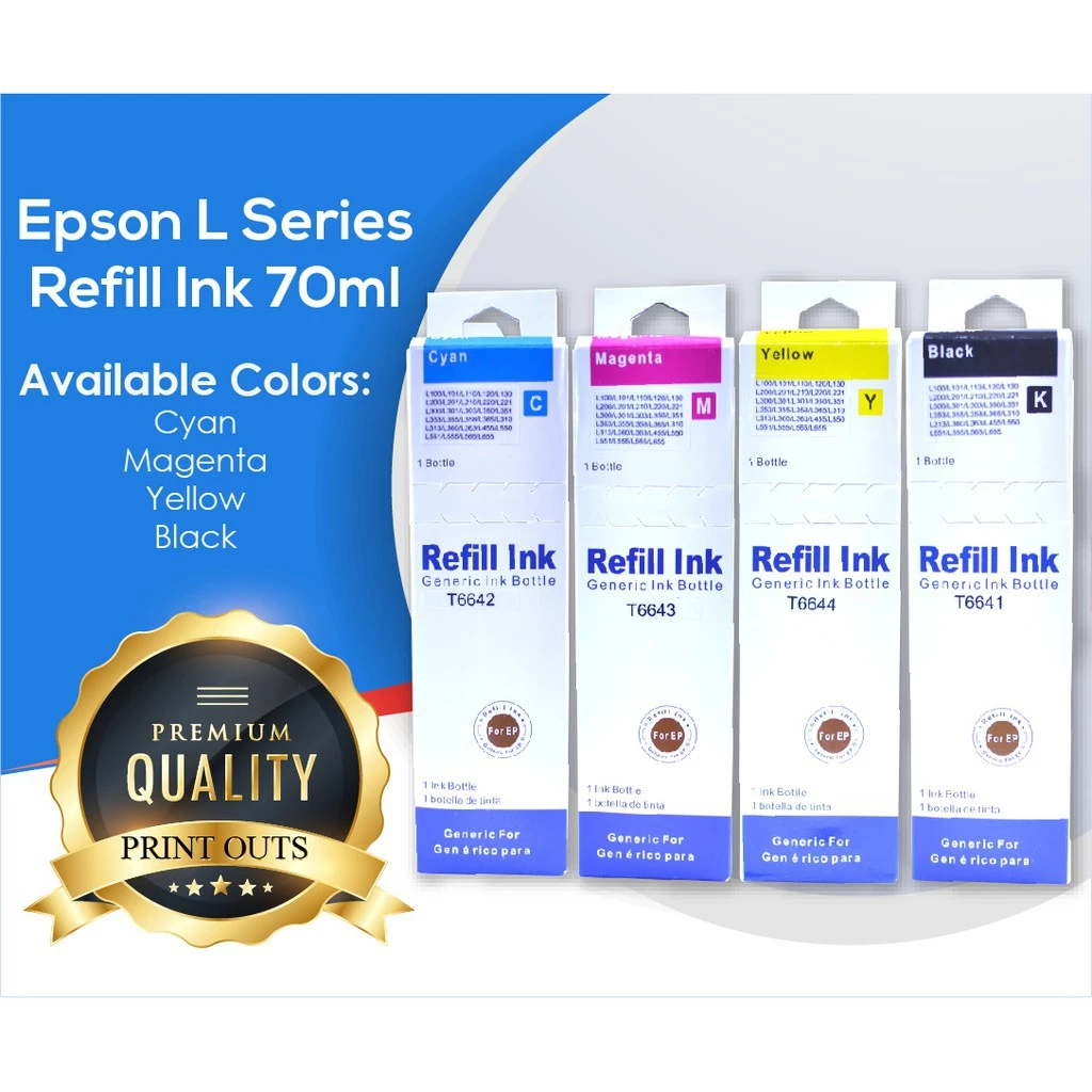 Refill Ink T664 for Epson L120 L110 L210 L220 L300 L310 L360 L380 L565 ...