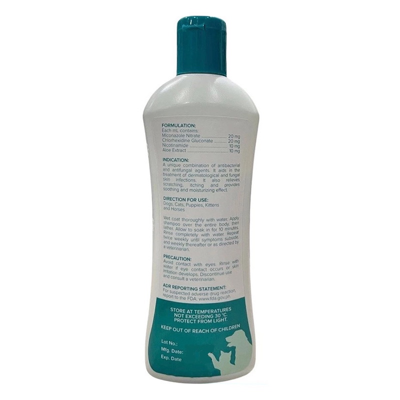 Myoderm Antibacterial/Antifungal 200ml Medicated Dog & Cat Shampoo ...