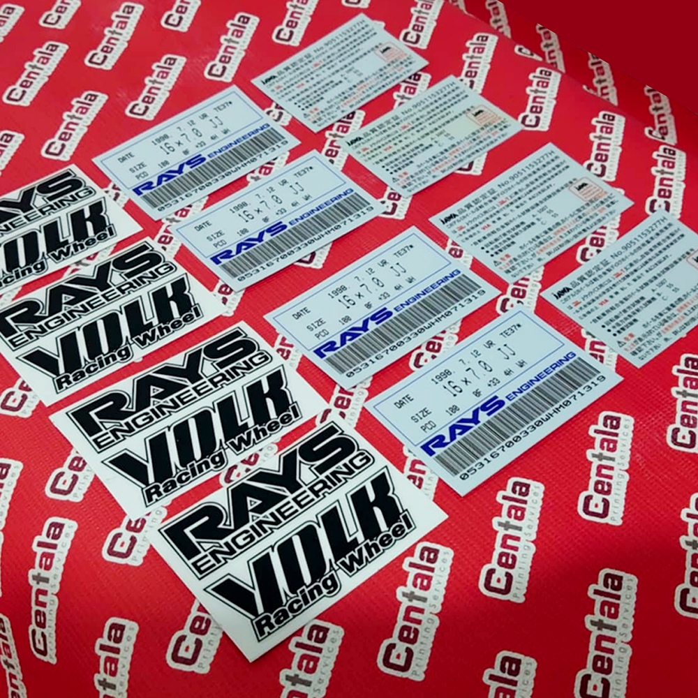 TE37 Volk Rays Sticker set black sticker ceramic type v2 | Shopee ...