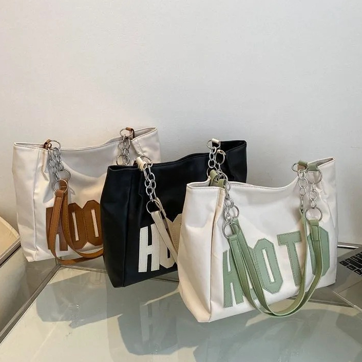 WeWholesale Women's Tote Bag with Zipper Large-Capacity Casual