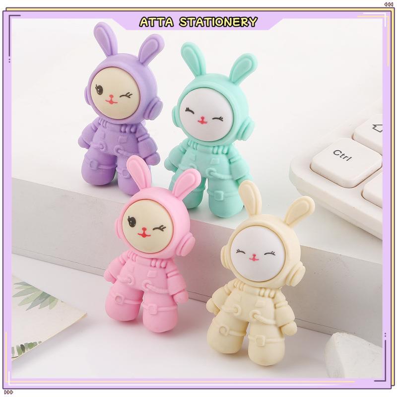 1PC Cute Space Rabbit Eraser Cartoon Correction Supplies School ...