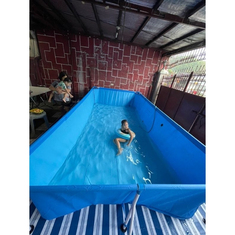 BESTWAY STEEL FRAME PORTABLE SWIMMING POOL | Shopee Philippines