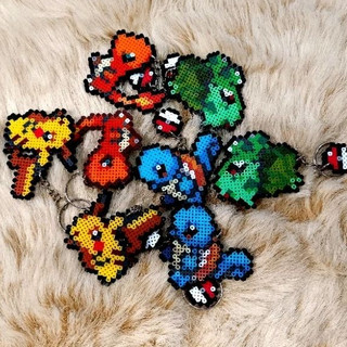 POKEMON Perler Fuse Bead Keychain - GeekyChain by LoveCrAfT | Shopee ...