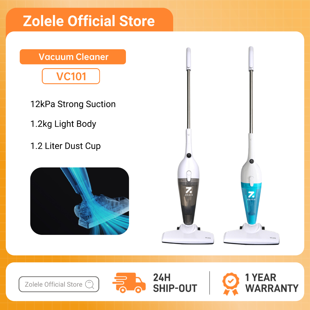 ZOLELE VC101 Household Vacuum Cleaner 2-in-1 Handheld Cleaner With ...