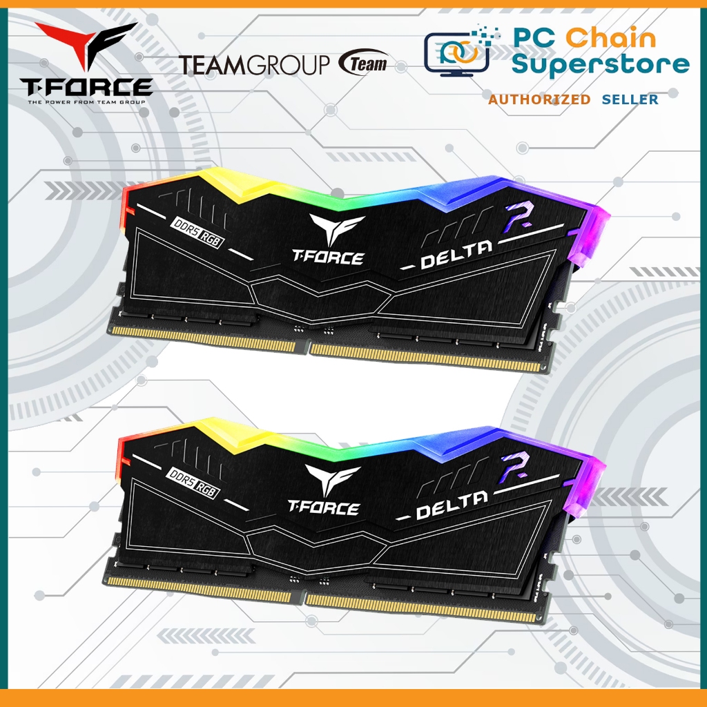 Team Group T-Force Delta RGB Intel / AMD 16GB (2x8GB) Dual Kit 6000Mhz ...